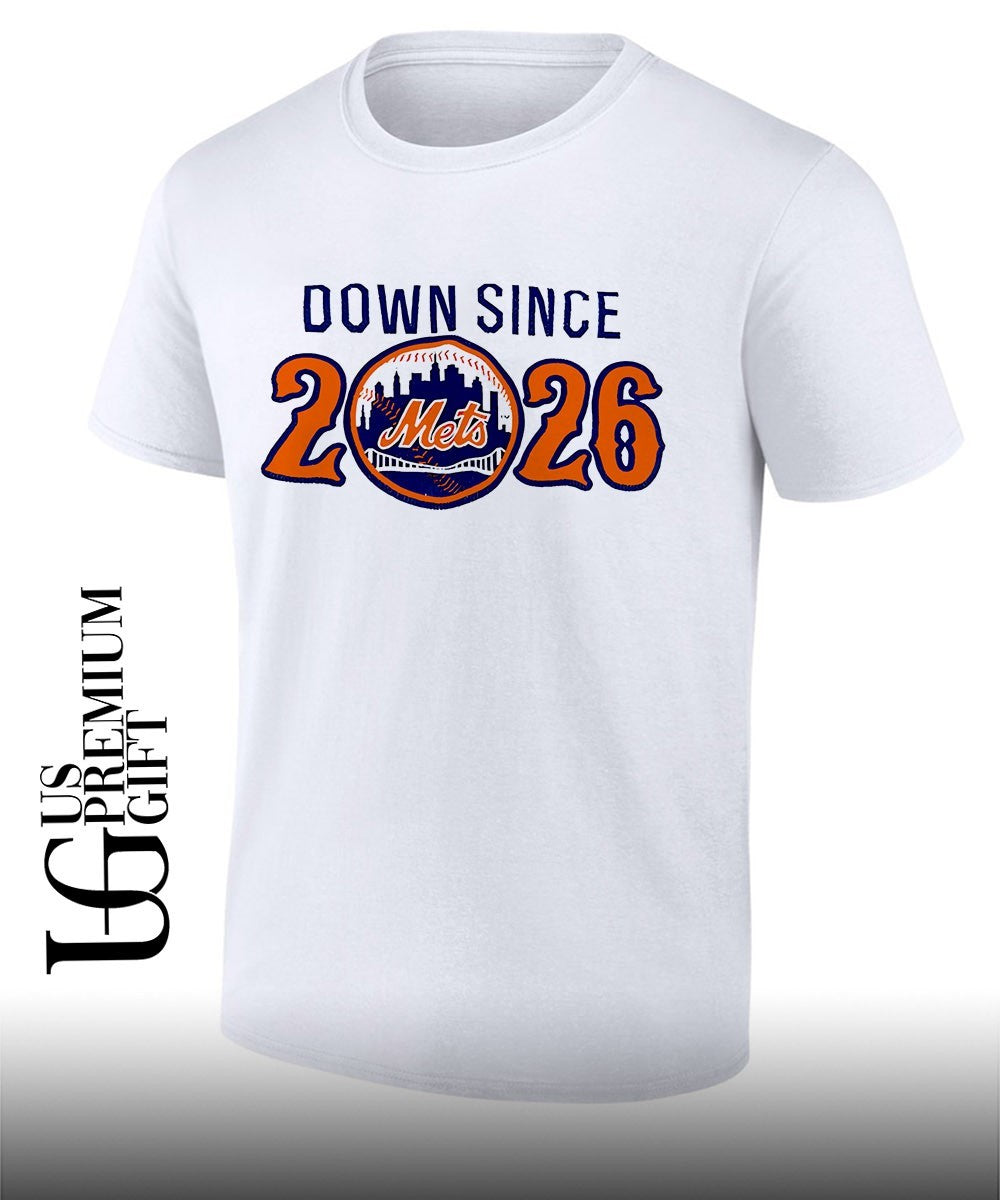 New York Mets Down since 2026 logo shirt Unisex T-shirt, Sweatshirt, Hoodie, Long Sleeve Tee - T-Shirt, Sweatshirt, Hoodie