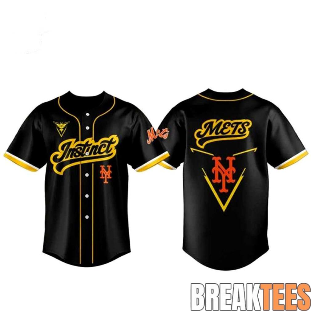 New York Mets Pokmon Go Night 2026 ‘Instinct’ Baseball Jersey baseball jersey product view 2