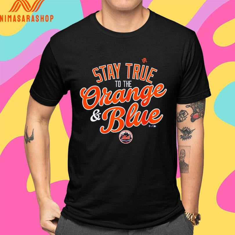 New York Mets Stay True To The Orange And Blue - Adult & Kids T-Shirts, Sweatshirts & Hoodies apparel design preview 4