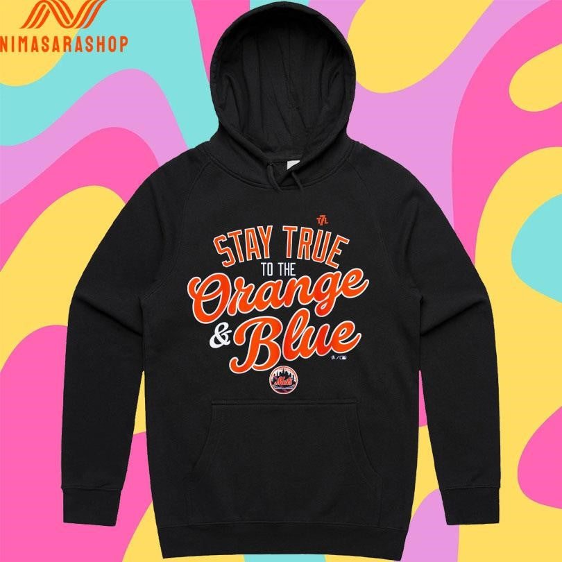 New York Mets Stay True To The Orange And Blue - Adult & Kids T-Shirts, Sweatshirts & Hoodies apparel design preview 2