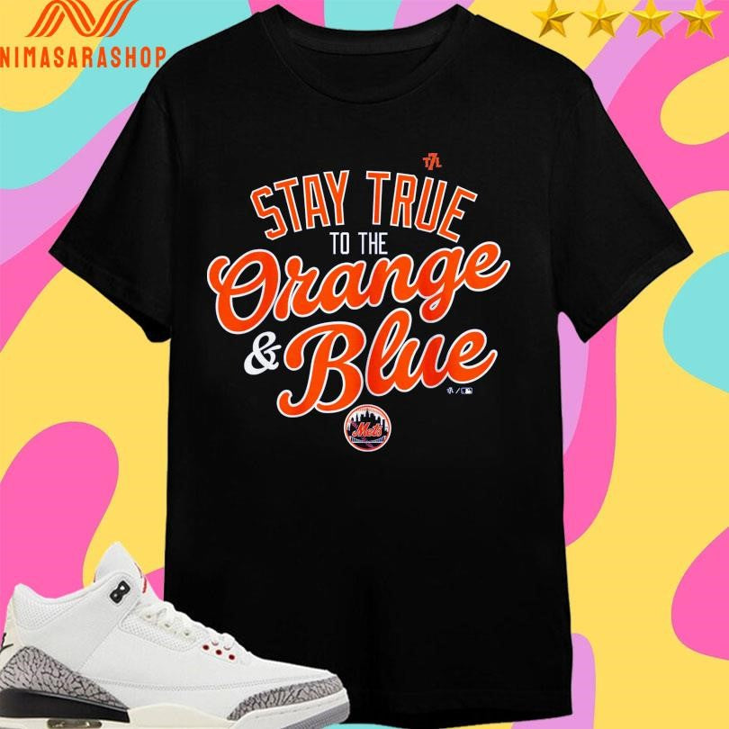 New York Mets Stay True To The Orange And Blue - Adult & Kids T-Shirts, Sweatshirts & Hoodies apparel design preview 1