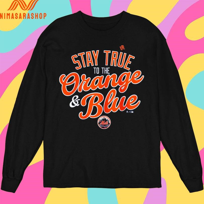 New York Mets Stay True To The Orange And Blue - Adult & Kids T-Shirts, Sweatshirts & Hoodies apparel design preview 3