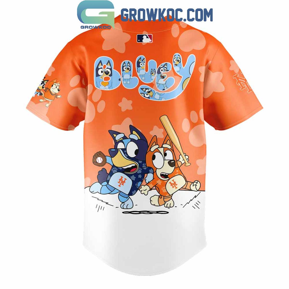 New York Mets x Bluey and Bingo Baseball Jersey baseball jersey product view 3