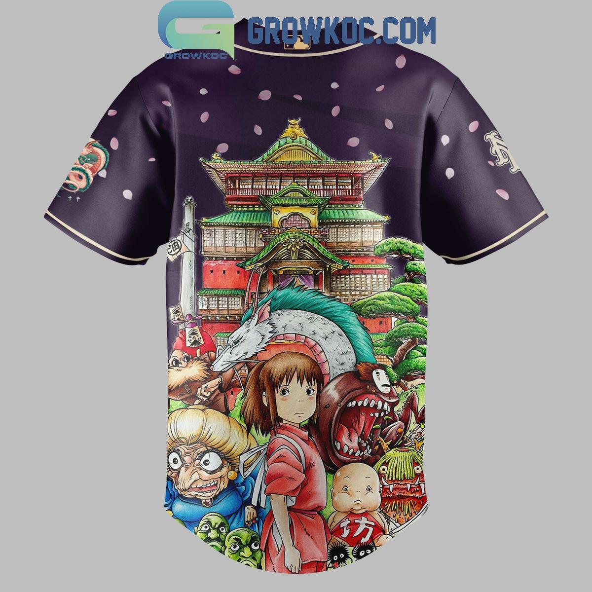 New York Mets x Spirited Away Studio Ghibli 2025 Baseball Jersey baseball jersey product view 3