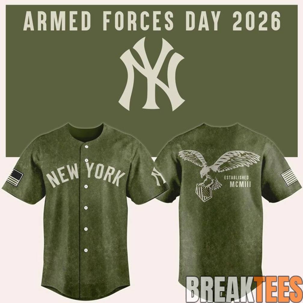 New York Yankees 2026 Armed Forces Day Baseball Jersey baseball jersey product view 1