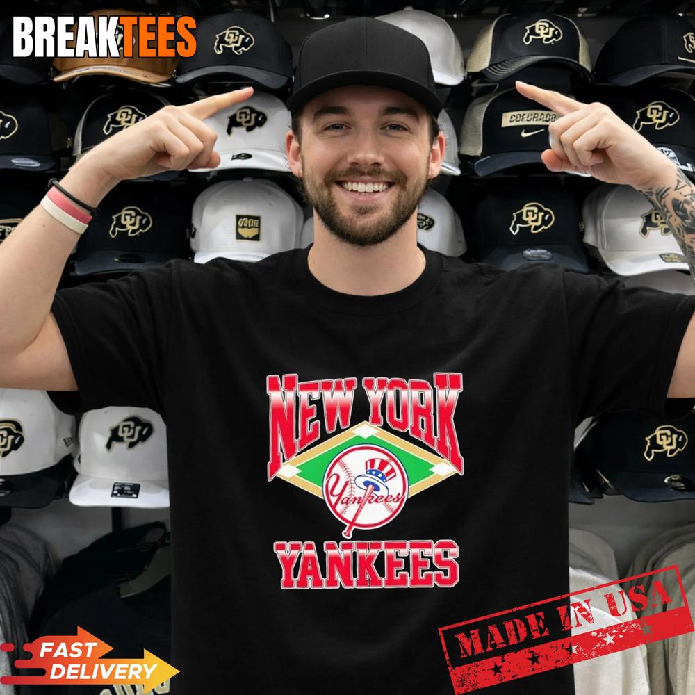 New York Yankees Baseball Retro Diamond T-Shirt Unisex T-shirt, Sweatshirt, Hoodie, Long Sleeve Tee - T-Shirt, Sweatshirt, Hoodie