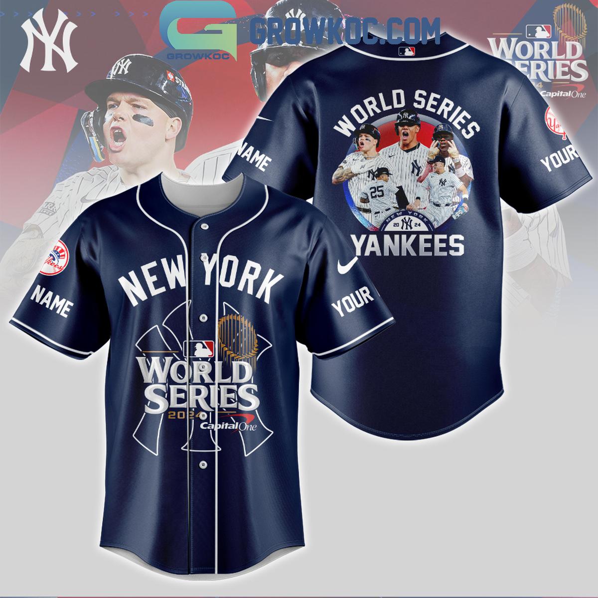 New York Yankees World Series Champions 2024 The Yankees Personalized Baseball Jersey baseball jersey product view 1