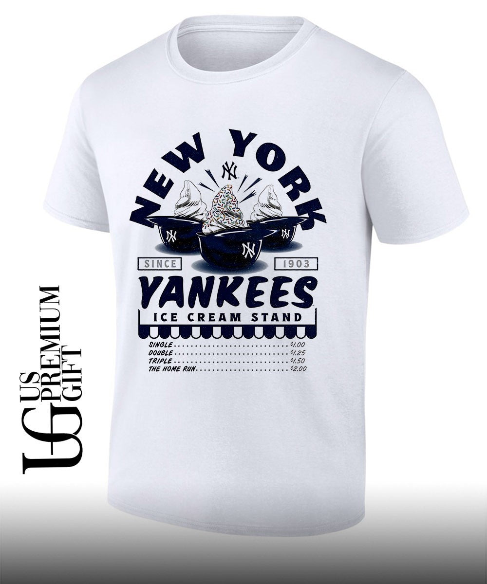 New York Yankees vintage stadium treat dessert helmets ice cream stand since 1903 shirt Unisex T-shirt, Sweatshirt, Hoodie, Long Sleeve Tee - T-Shirt, Sweatshirt, Hoodie