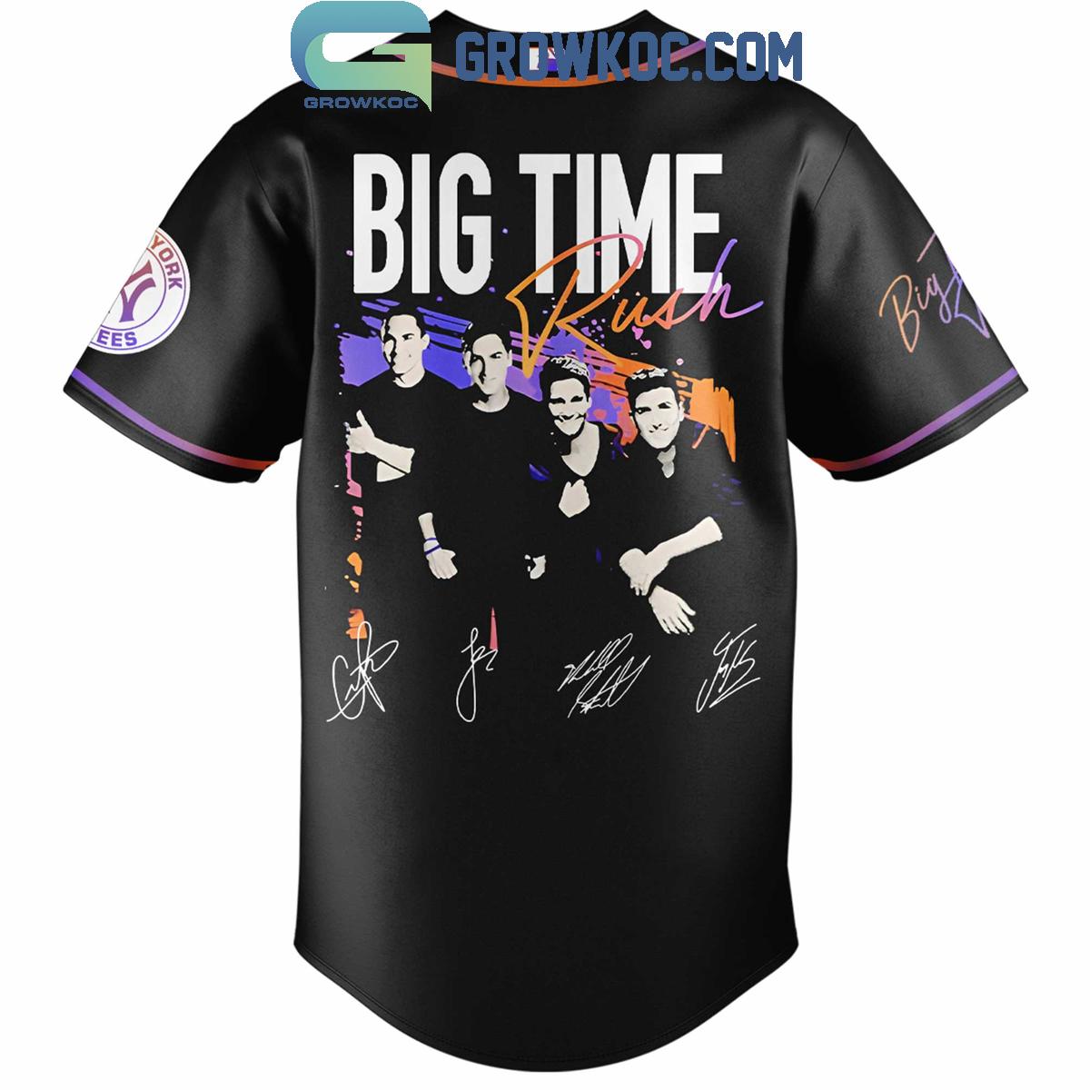 New York Yankees x Big Time Rush Tour 2025 Baseball Jersey baseball jersey product view 3