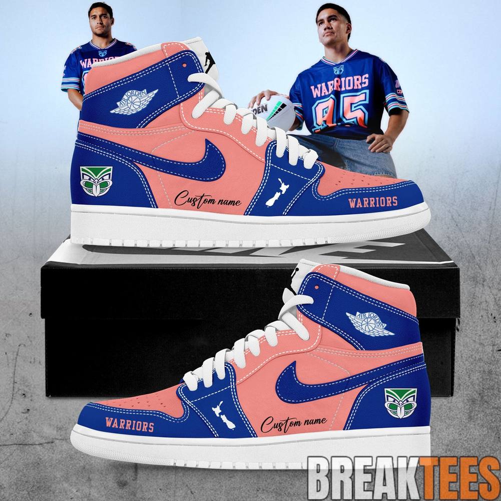 New Zealand Warriors Magic Round Custom AJ1 Shoes Unisex T-shirt, Sweatshirt, Hoodie, Long Sleeve Tee - T-Shirt, Sweatshirt, Hoodie