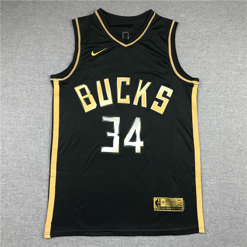 New Black Gold Style 1 Basketball Jersey basketball jersey product view 1