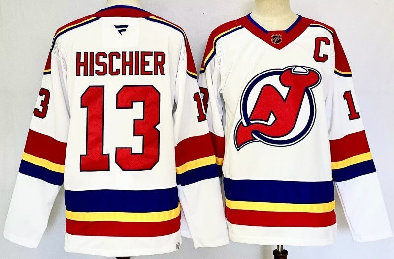 New Jersey Devils #13 Nico Hischier Style 4 Hockey Jersey hockey jersey product view 1