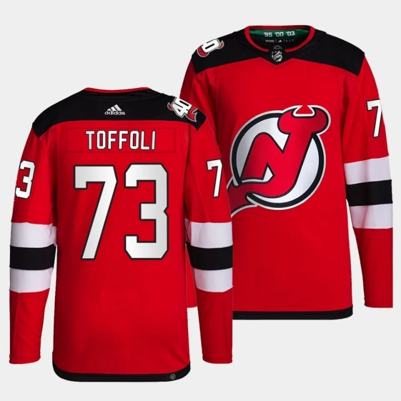 New Jersey Devils #73 tyler toffoli home primegreen authentic pro red jersey men's Hockey Jersey hockey jersey product view 1