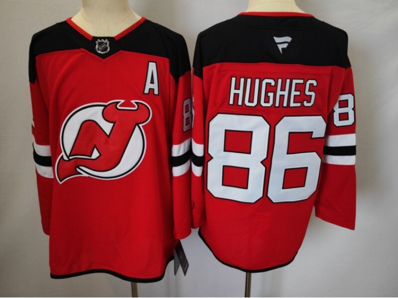 New Jersey Devils #86 Jack Hughes Style 2 Hockey Jersey hockey jersey product view 1