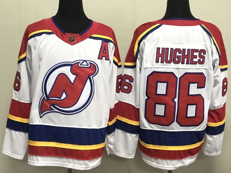 New Jersey Devils #86 Jack Hughes Style 7 Hockey Jersey hockey jersey product view 1