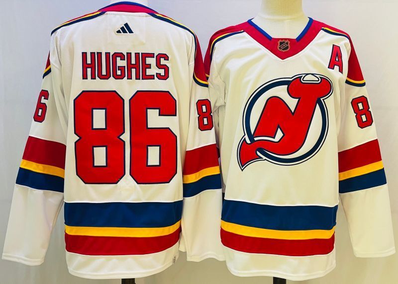 New Jersey Devils #86 Jack Hughes Style 9 Hockey Jersey hockey jersey product view 1