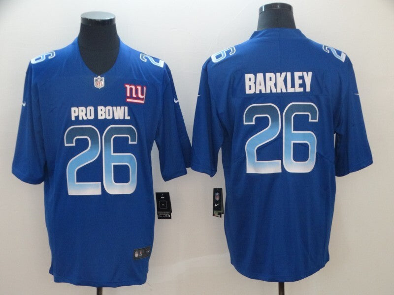 New York Giants #26 Saquon Barkley 19 All-Star Football Jersey football jersey product view 1