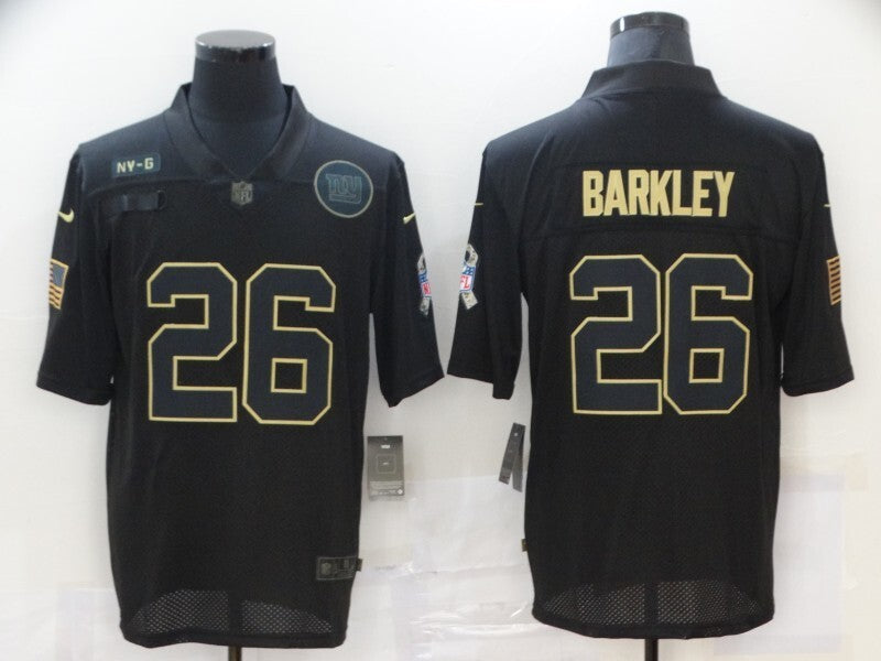 New York Giants #26 Saquon Barkley 20 Salute 526 Football Jersey football jersey product view 1