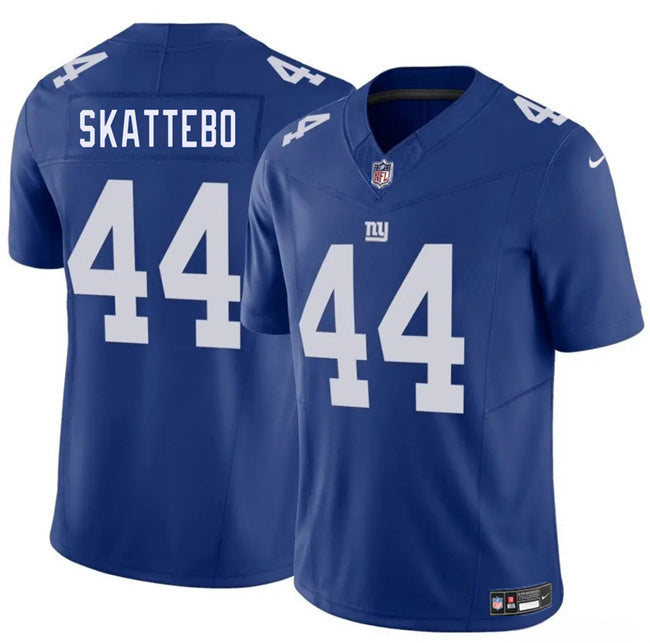 New York Giants #44 Cam Skattebo Blue 2025 Draft F.U.S.E. Vapor Untouchable Football Jersey football jersey product view 1