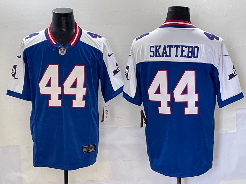 New York Giants #44 Cam Skattebo Giants Retro V3 Style 2 Football Jersey football jersey product view 1