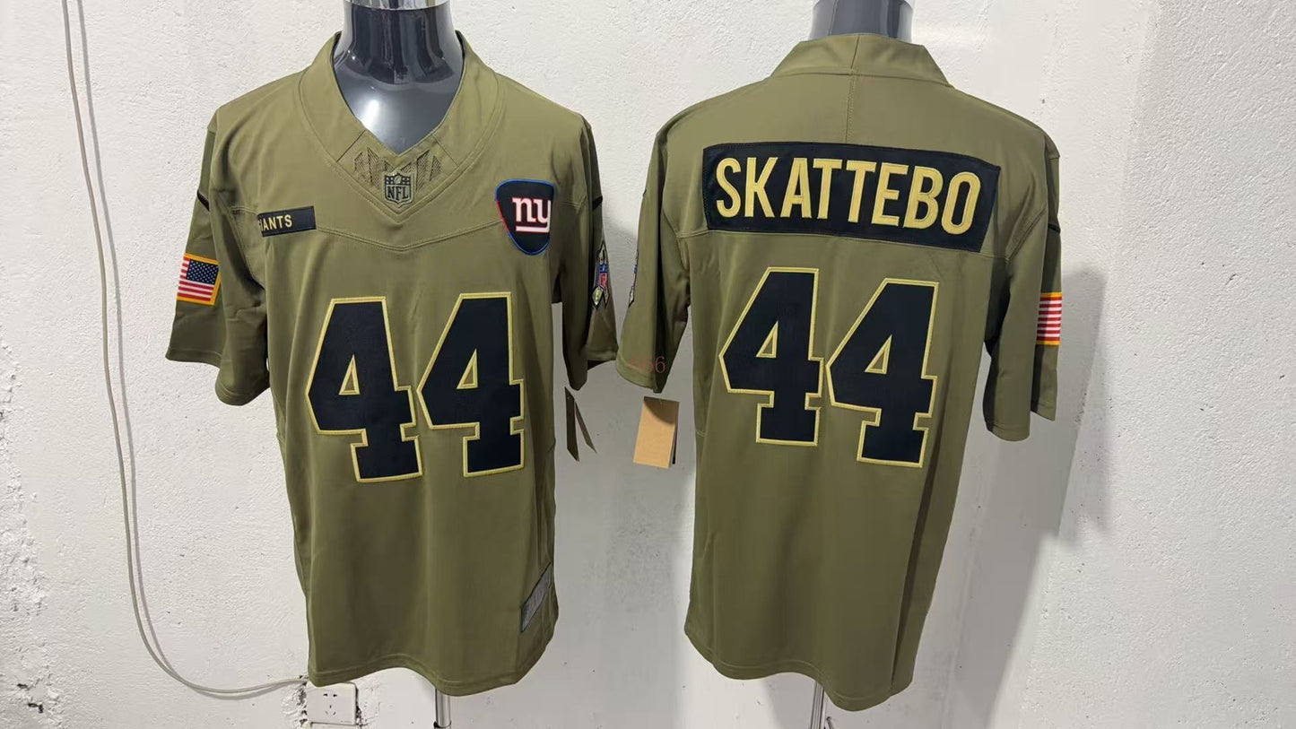 New York Giants #44 Cam Skattebo Style 1 Football Jersey football jersey product view 1