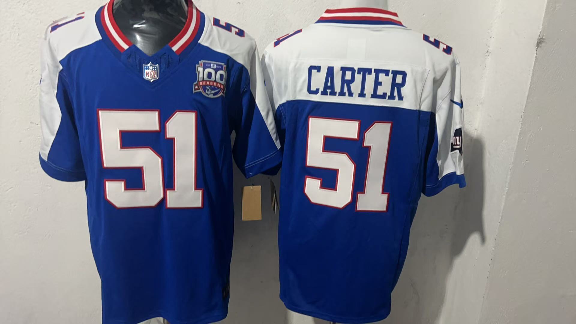 New York Giants #51 Abdul Carter Style 4 Football Jersey football jersey product view 1