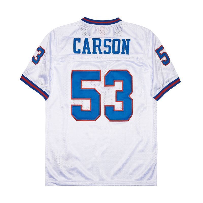 New York Giants #53 Harry Carson Giants simms 53 White Style 1 Football Jersey football jersey product view 1