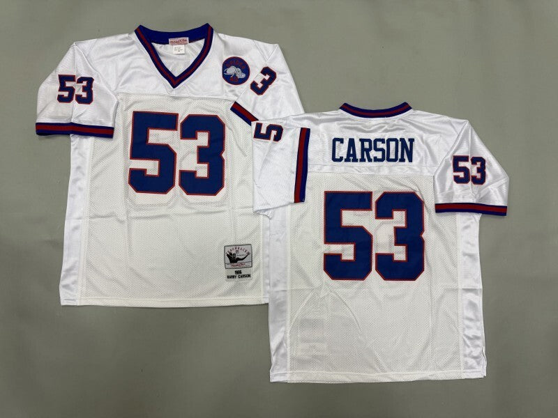 New York Giants #53 Harry Carson New York Giants Style 1 Football Jersey football jersey product view 1