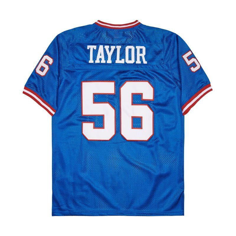 New York Giants #56 Lawrence Taylor Giants simms 56 Blue Style 1 Football Jersey football jersey product view 1