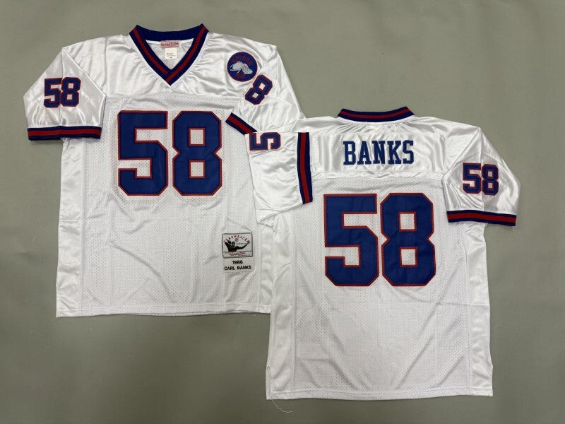 New York Giants #58 Carl Banks New York Giants Style 2 Football Jersey football jersey product view 1