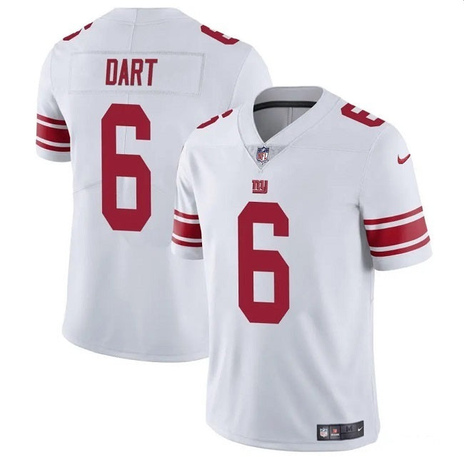 New York Giants #6 Jaxson Dart White 2025 Draft Vapor Untouchable Limited Football Jersey football jersey product view 1
