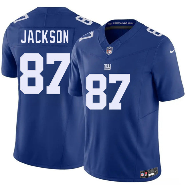 New York Giants #87 Courtney Jackson Blue 2026 F.U.S.E. Vapor Untouchable Football Jersey football jersey product view 1