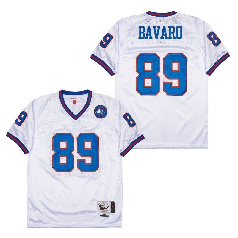 New York Giants #89 Mark Bavaro Giants simms 89 White Style 3 Football Jersey football jersey product view 1