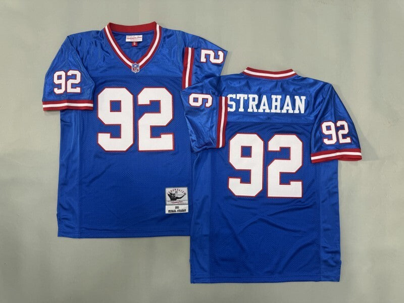 New York Giants #92 Michael Strahan New York Giants Style 2 Football Jersey football jersey product view 1