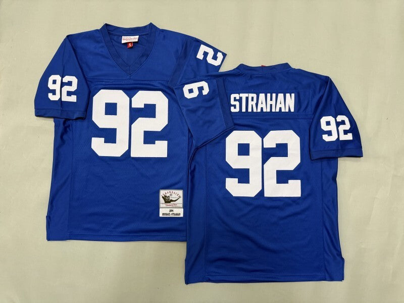 New York Giants #92 Michael Strahan New York Giants Style 3 Football Jersey football jersey product view 1