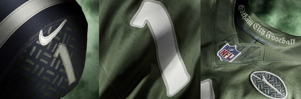 New York Jets Gotham City Style 2 Football Jersey football jersey product view 1
