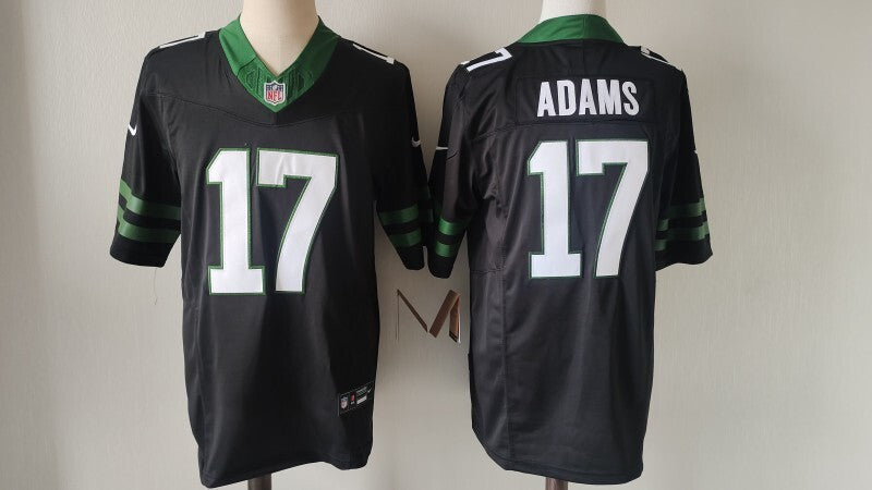 New York Jets #17 Davante Adams Jets Edition Style 1 Football Jersey football jersey product view 1