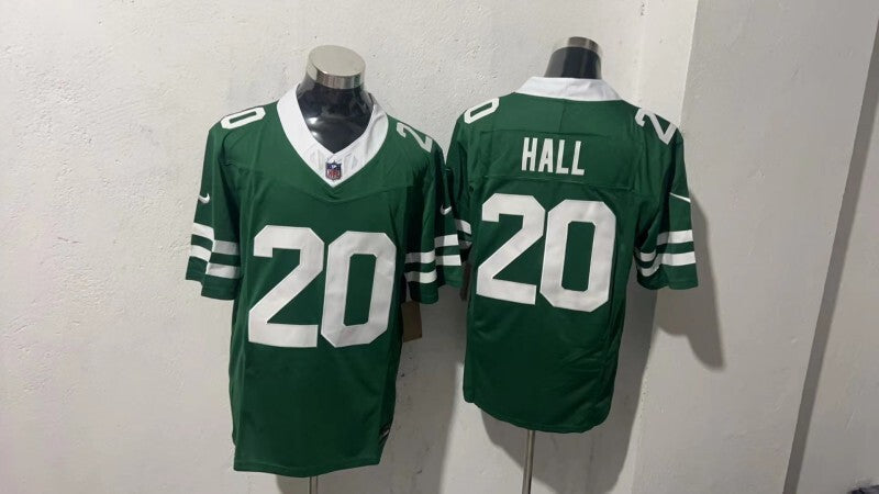 New York Jets #20 Breece Hall Style 2 Football Jersey football jersey product view 1
