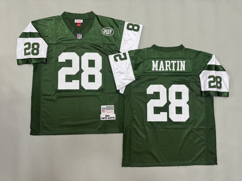 New York Jets #28 Curtis Martin New York Jets Football Jersey football jersey product view 1