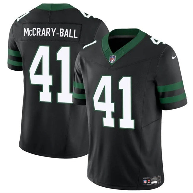 New York Jets #41 Marcelino McCrary-Ball Black 2025 F.U.S.E. Vapor Untouchable Football Jersey football jersey product view 1