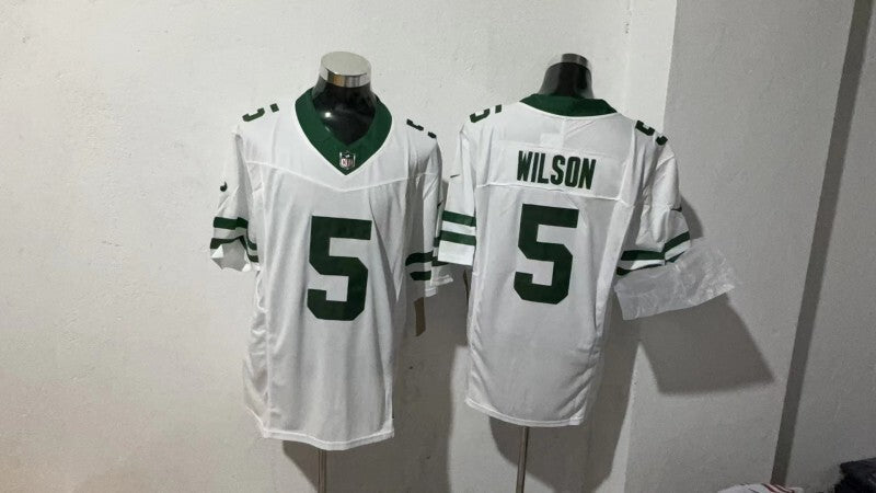 New York Jets #5 Garrett Wilson Style 2 Football Jersey football jersey product view 1