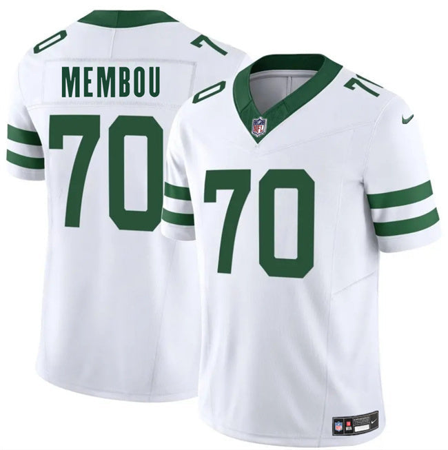 New York Jets #70 Armand Membou White 2025 Draft F.U.S.E. Vapor Untouchable Football Jersey football jersey product view 1