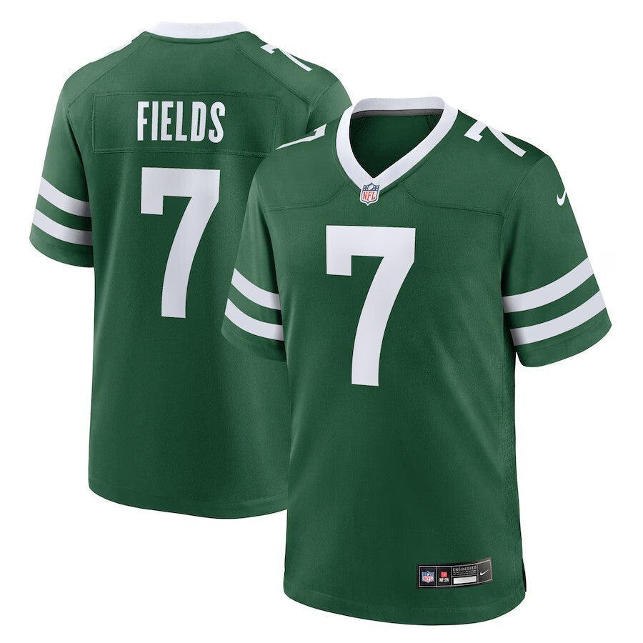 New York Jets #7 Justin Fields Game Player Jersey - Legacy Green Football Jersey football jersey product view 1
