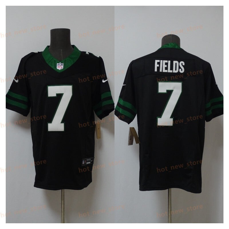 New York Jets #7 Justin Fields Jets 3 Edition Style 2 Football Jersey football jersey product view 1