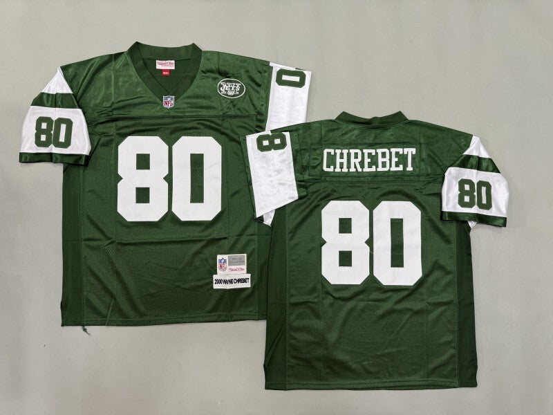 New York Jets #80 Wayne Chrebet New York Jets Football Jersey football jersey product view 1