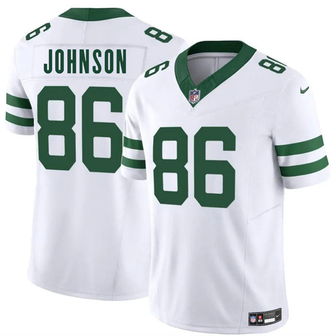 New York Jets #86 Neal Johnson White 2025 F.U.S.E. Vapor Untouchable Limited Football Jersey football jersey product view 1