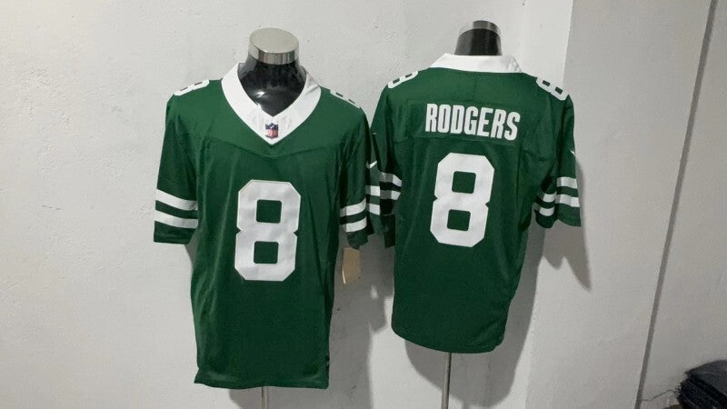 New York Jets #8 Aaron Rodgers Style 2 Football Jersey football jersey product view 1