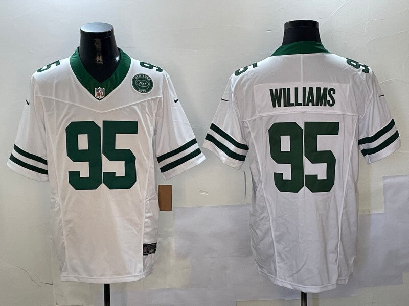 New York Jets #95 Quinnen Williams jet Retro V3 Style 1 Football Jersey football jersey product view 1