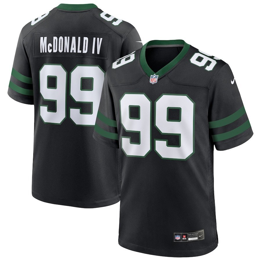 New York Jets #99 Will McDonald IVBlack Vapor Untouchable Limited Style 2 Football Jersey football jersey product view 1