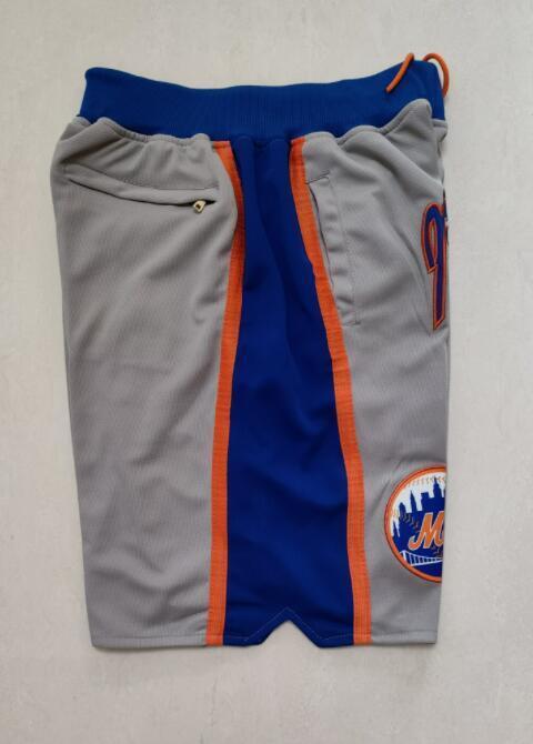 New York Mets Just don shorts grey Style 2 Baseball Jersey baseball jersey product view 1